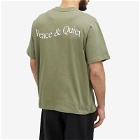 Museum of Peace and Quiet Men's Wordmark T-Shirt in Olive