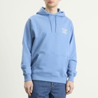 Drôle de Monsieur Men's Slogan Hoodie in Atlantic Blue