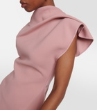 Maticevski Rejoice asymmetric crêpe midi dress