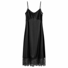 Simone Rocha Women's Lace Trim Slip Dress in Black
