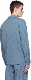 TAAKK Blue Pleated Shirt
