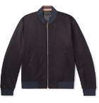 Paul Smith - Wool and Cashmere-Blend Bomber Jacket - Men - Navy