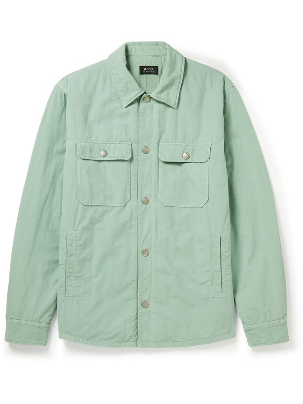 Photo: A.P.C. - Alex Padded Cotton Overshirt - Green