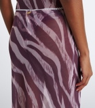 Bananhot Solay printed sheer maxi skirt