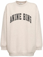 ANINE BING Tyler Logo Cotton Blend Sweatshirt