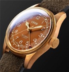 ORIS - Big Crown Pointer Date Automatic 40mm Bronze, Stainless Steel and Suede Watch, Ref. No. 01 754 7741 3166-07 5 20 74 - Brown