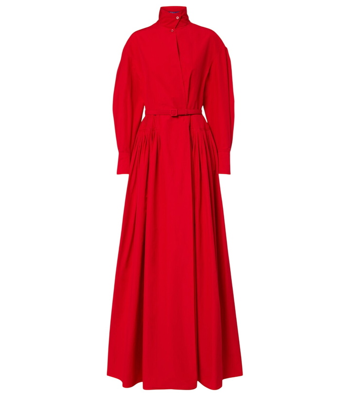 Photo: Ralph Lauren Collection Daley belted cotton-blend poplin gown