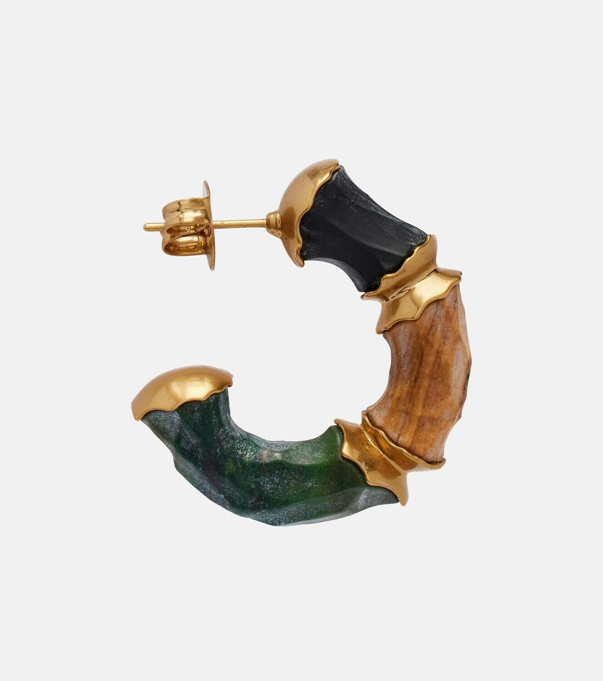 Zimmermann Wisp gold-plated hoop earrings