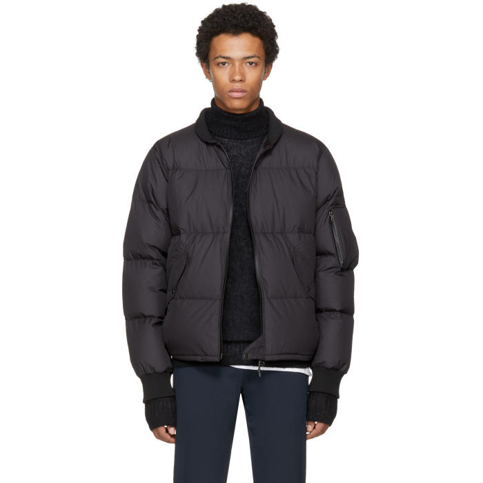 Nanamica Black Down MA-1 Bomber Jacket Nanamica