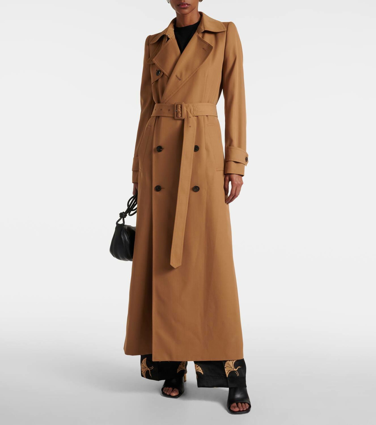 送料関税込【Dries Van Noten】Wool trench coat トレンチコート Dries Van Noten Wool-blend gabardine trench coat Dries Van Noten