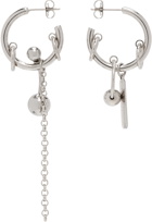 Justine Clenquet Silver Evie Earrings