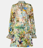 Camilla Printed silk shirt dress