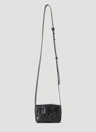 Mini Cassette Crossbody Bag in Black