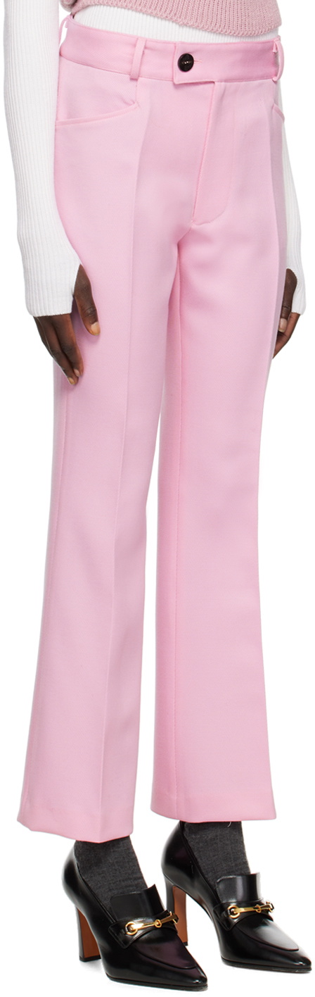Ernest W. Baker SSENSE Exclusive Pink Flared Trousers
