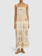 ZIMMERMANN Halliday Cotton & Lace Midi Dress