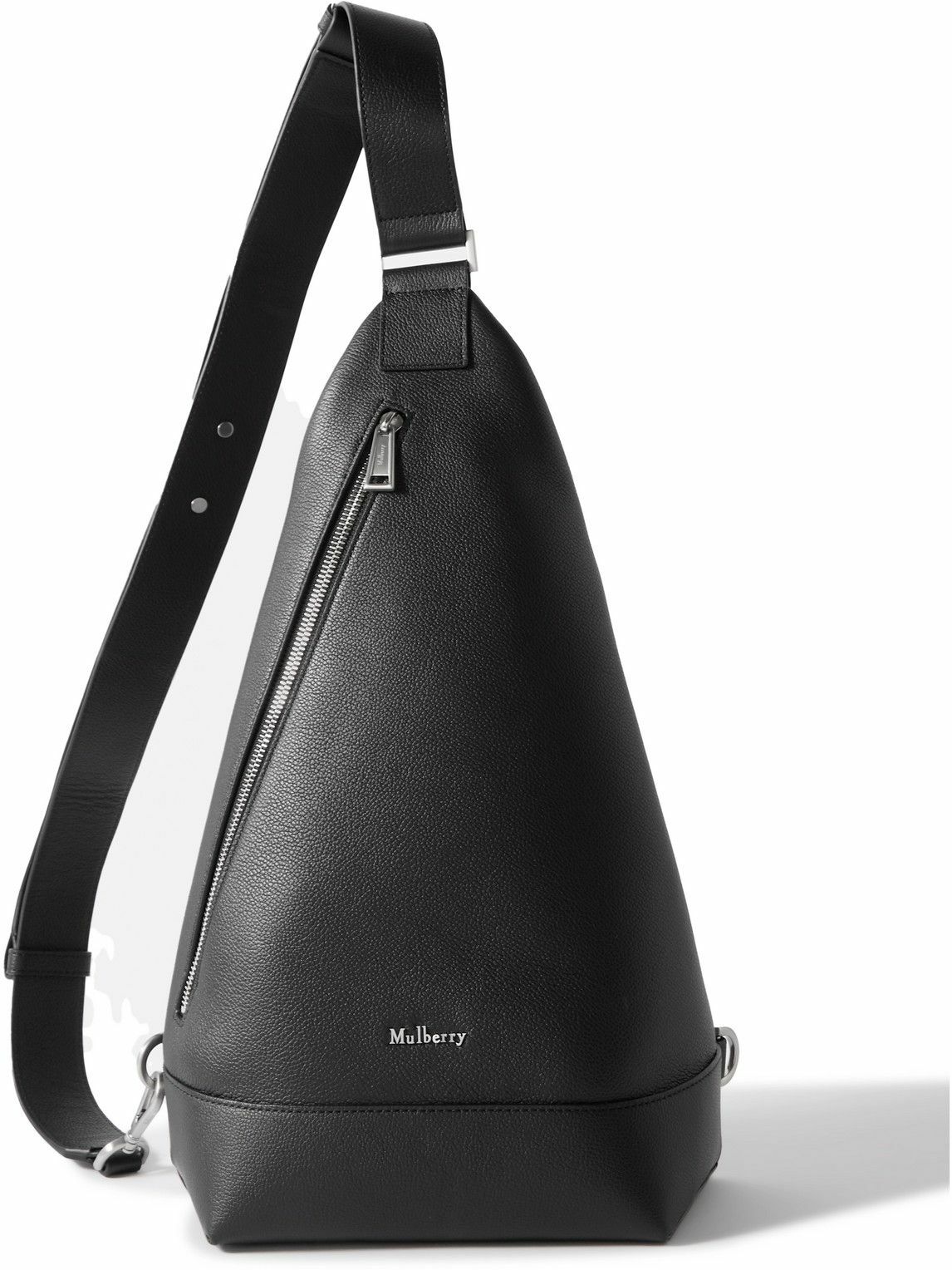 【MULBERRY】SLING BAG Mulberry - Farringdon Full-Grain Leather Sling Backpack Mulberry