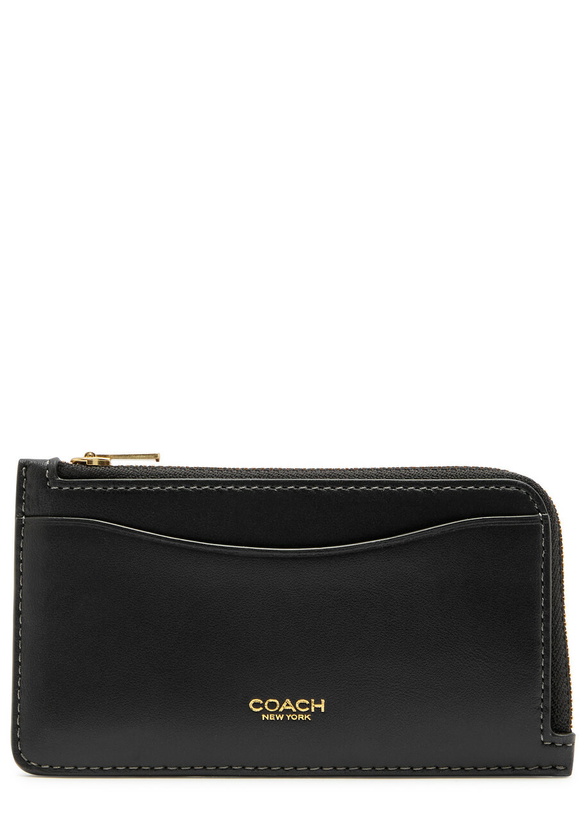 Photo: Coach Leather Cardholder - Black - One Size