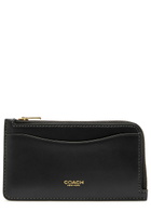 Coach Leather Cardholder - Black - One Size