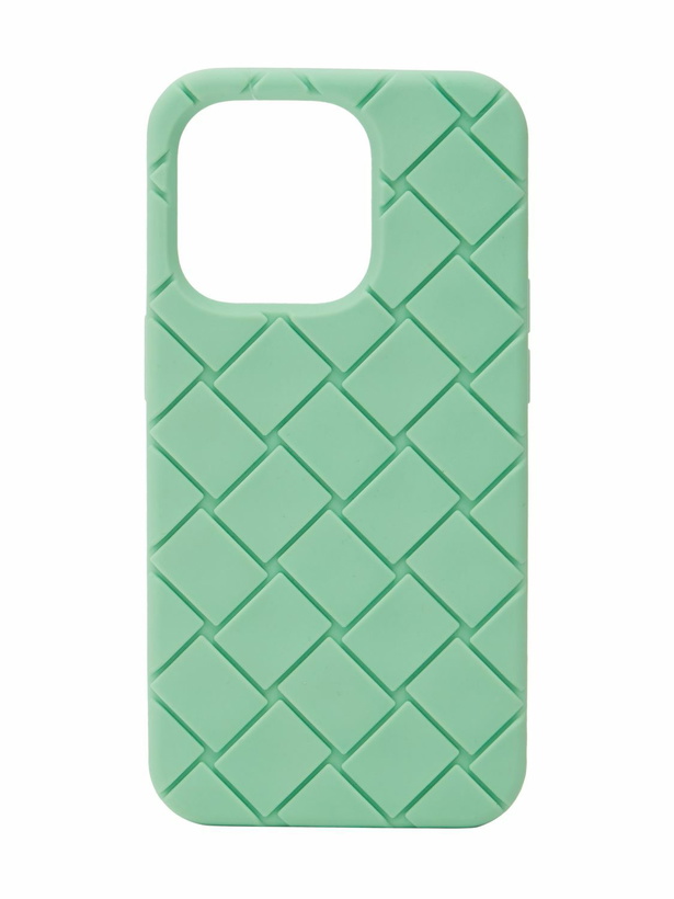 Photo: BOTTEGA VENETA - Iphone 14 Pro Intreccio Rubber Phone Cas