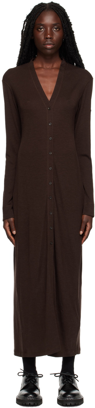 Filippa K Brown Juno Midi Dress