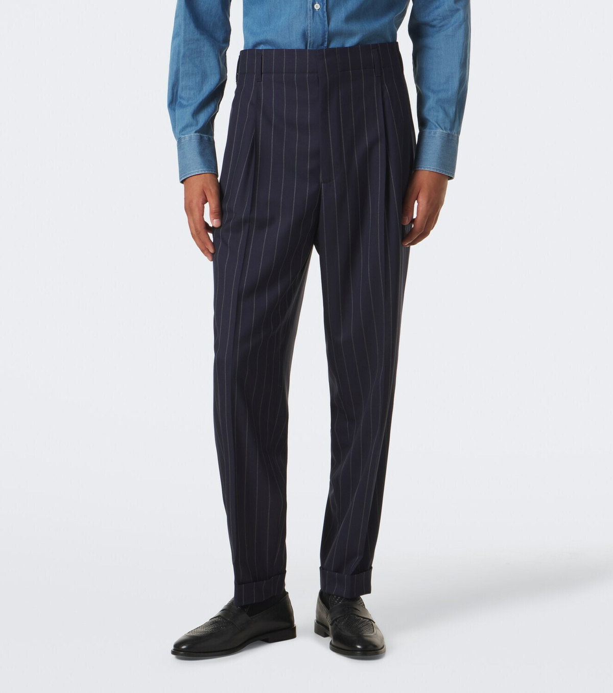 Brunello Cucinelli Chalk stripe virgin wool suit