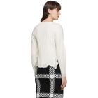Stella McCartney White Wool Ribbed Sweater