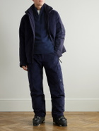 BOGNER - Derek-1 Virgin Wool and Cashmere-Blend Half-Zip Ski Midlayer - Blue