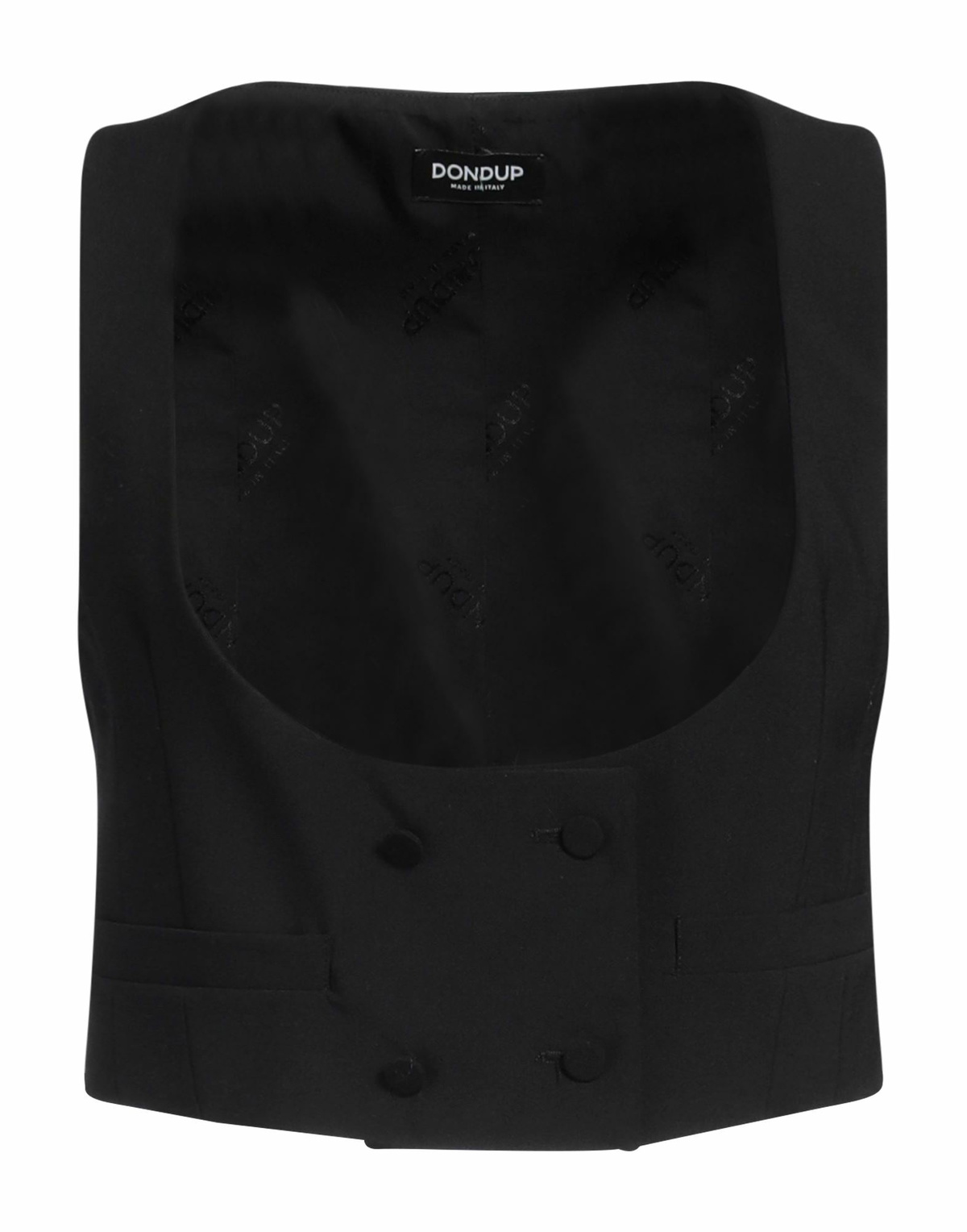 Dondup Womens Tailored Vest in Black