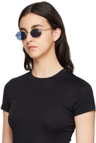 Sun Buddies Silver & Blue Aaliyah Sunglasses