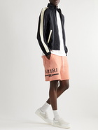 AMIRI - Straight-Leg Logo-Print Cotton-Jersey Drawstring Shorts - Pink