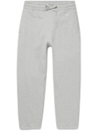 A.P.C. - Malo Tapered Logo-Embroidered Cotton-Jersey Sweatpants - Gray