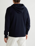 Mr P. - Wool and Cashmere-Blend Hoodie - Blue