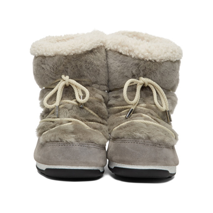 Yves Grey Moon Boot Shearling Boots Salomon