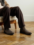 George Cleverley - Jason II Waxed-Leather Chelsea Boots - Brown