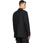 Comme des Garcons Homme Plus Black Double Twill Garment-Treated Blazer