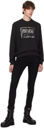 Versace Jeans Couture Black Piece Number Sweatshirt
