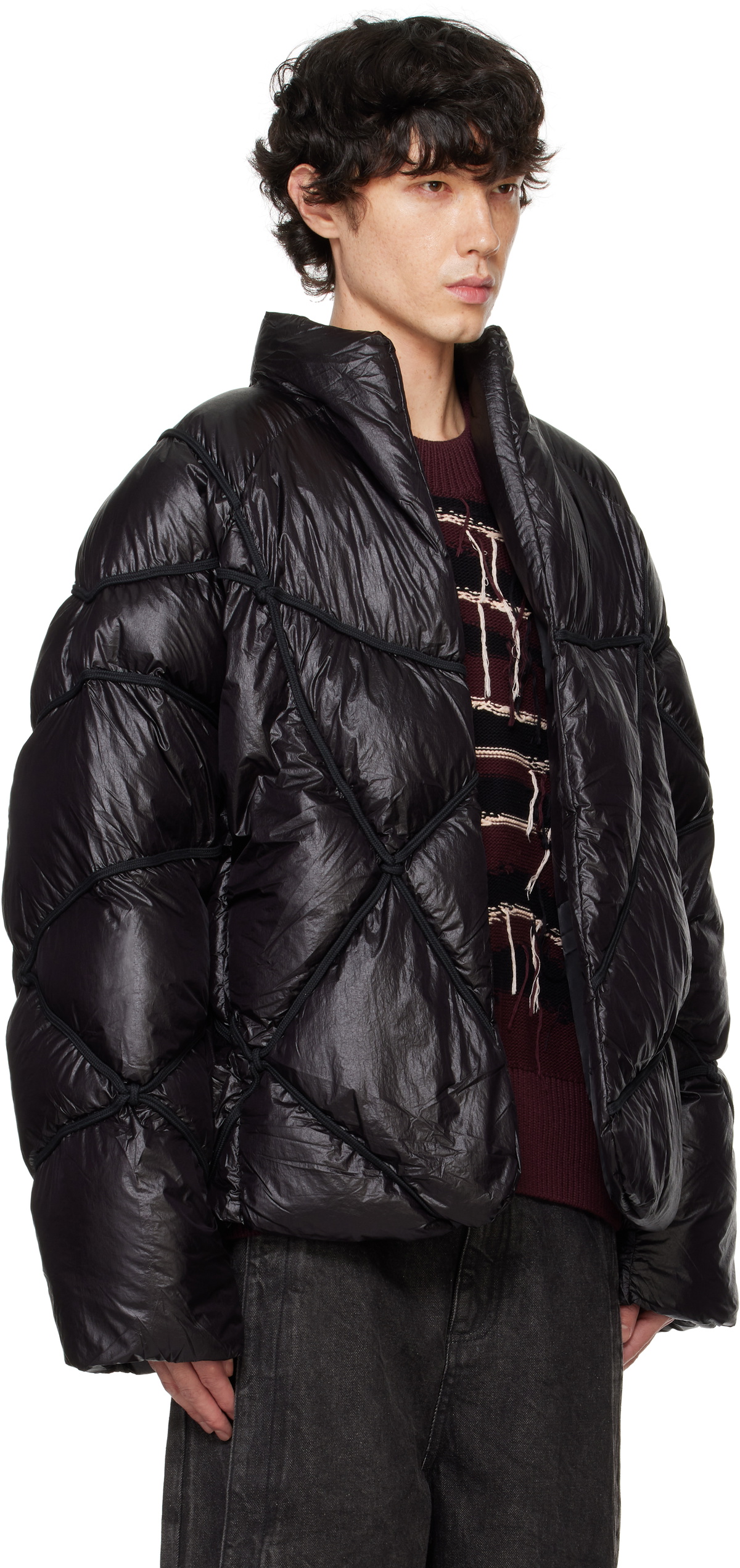 NAMESAKE Black Angler Binded Puffer Jacket