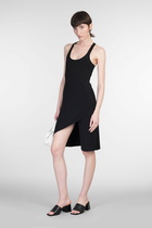 Courrèges Dress Woman In Black Polyester