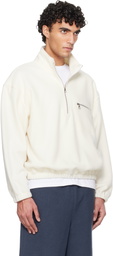 Rier White Fleece Sweater