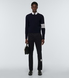 Thom Browne - 4-Bar ribbed-knit cotton sweater