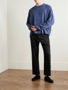 The Row - Lerio Straight-Leg Cotton-Poplin Suit Trousers - Black