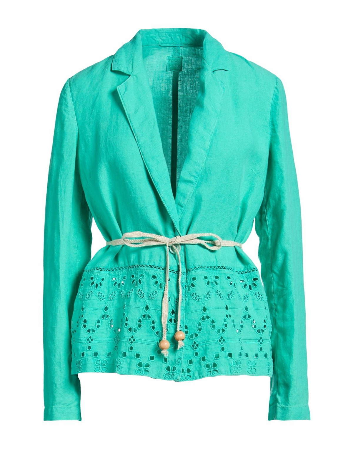 120% Lino Womens Blazer in Green