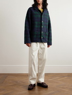 A.P.C. - Franckie Checked Wool-Blend Shirt Jacket - Blue