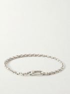 Mikia - Sterling Silver Sapphire Chain Bracelet - Silver