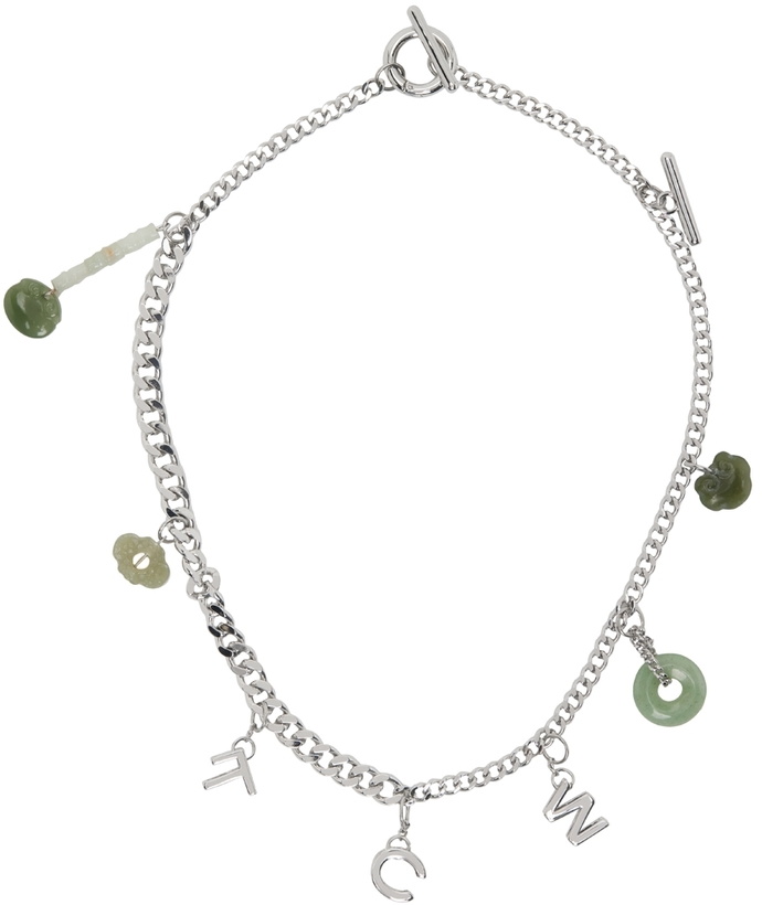 Photo: Feng Chen Wang Silver & Green Jade FCW Necklace