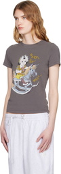 OPEN YY Gray Rocking Baby T-shirt