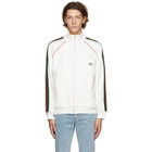 Gucci Off-White Web Zip-Up Sweatshirt