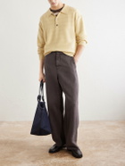 FRAME - Wool Polo Sweater - Yellow