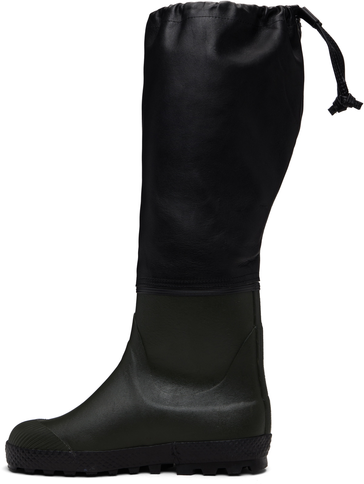 Rier Green & Black Farmer Rain Boots