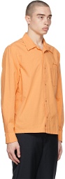 Acne Studios Orange Boxy Cropped Shirt